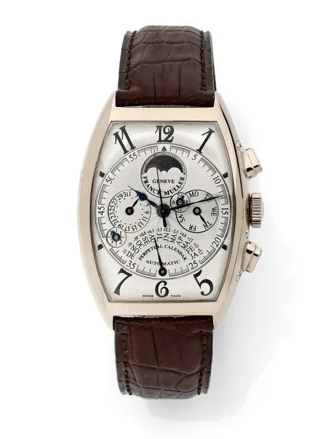 Franck Muller 6850 QPE 33mm White gold Silver