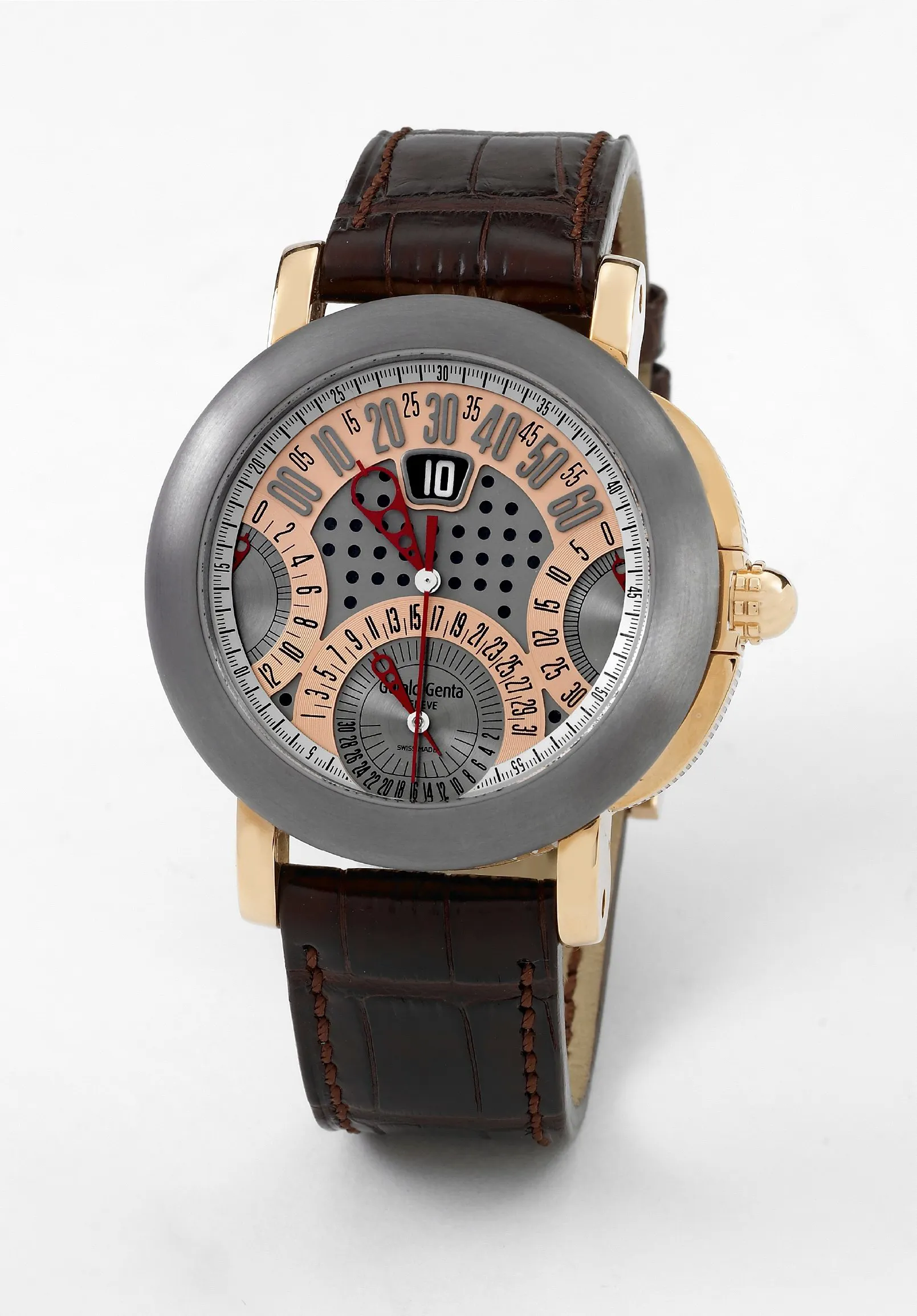 Gérald Genta ABC.Y.55 44mm Rose gold Gray