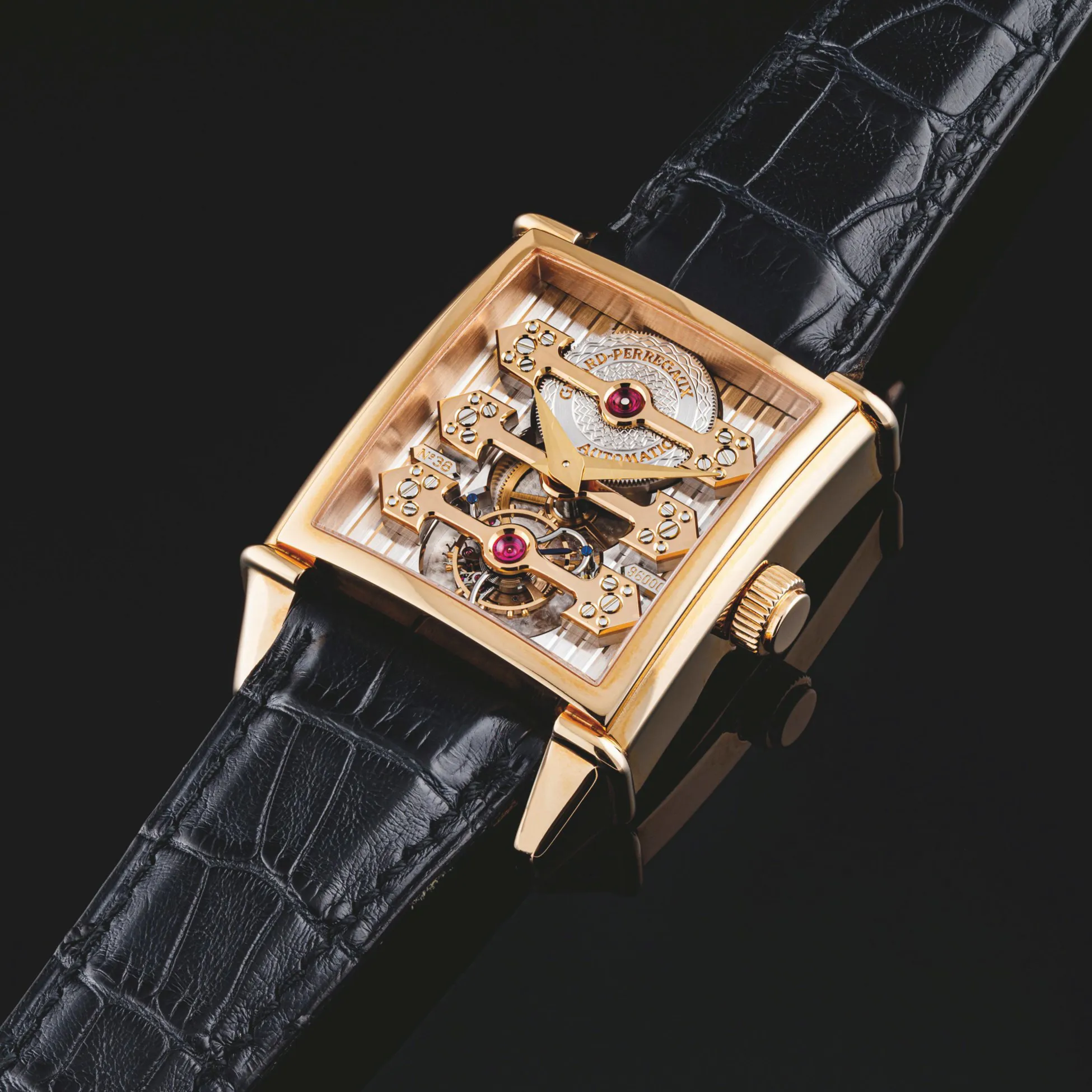 Girard-Perregaux 9987 32mm Rose gold Skeletonized