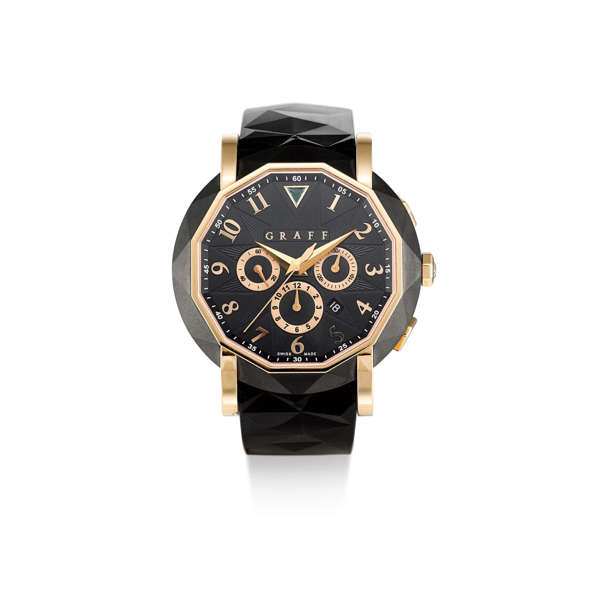 Graff CG42DLCGG 42mm Rose gold Black