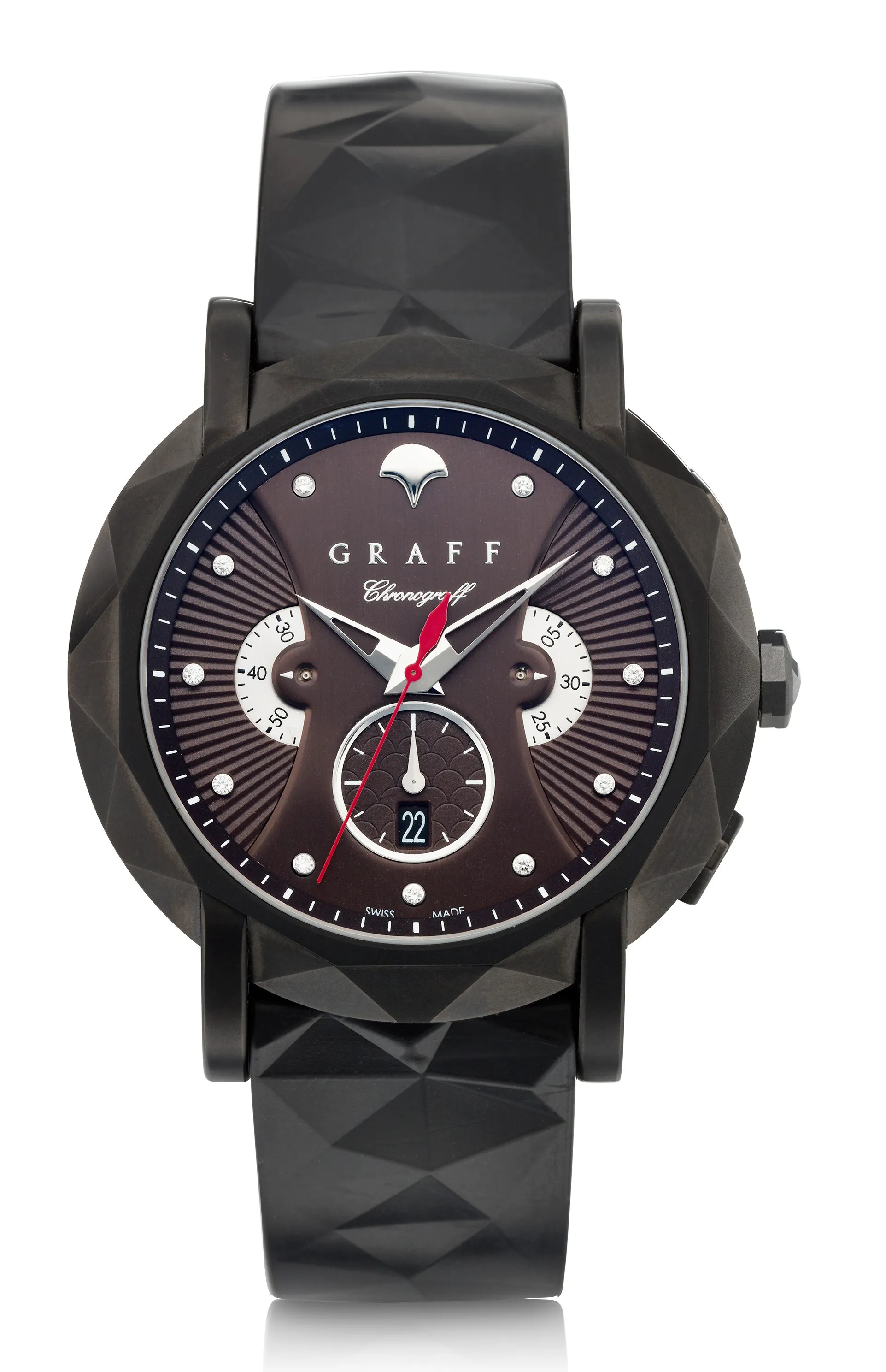 Graff Chronograff 5500HV CG42DLC 42mm Black DLC Blackish gray