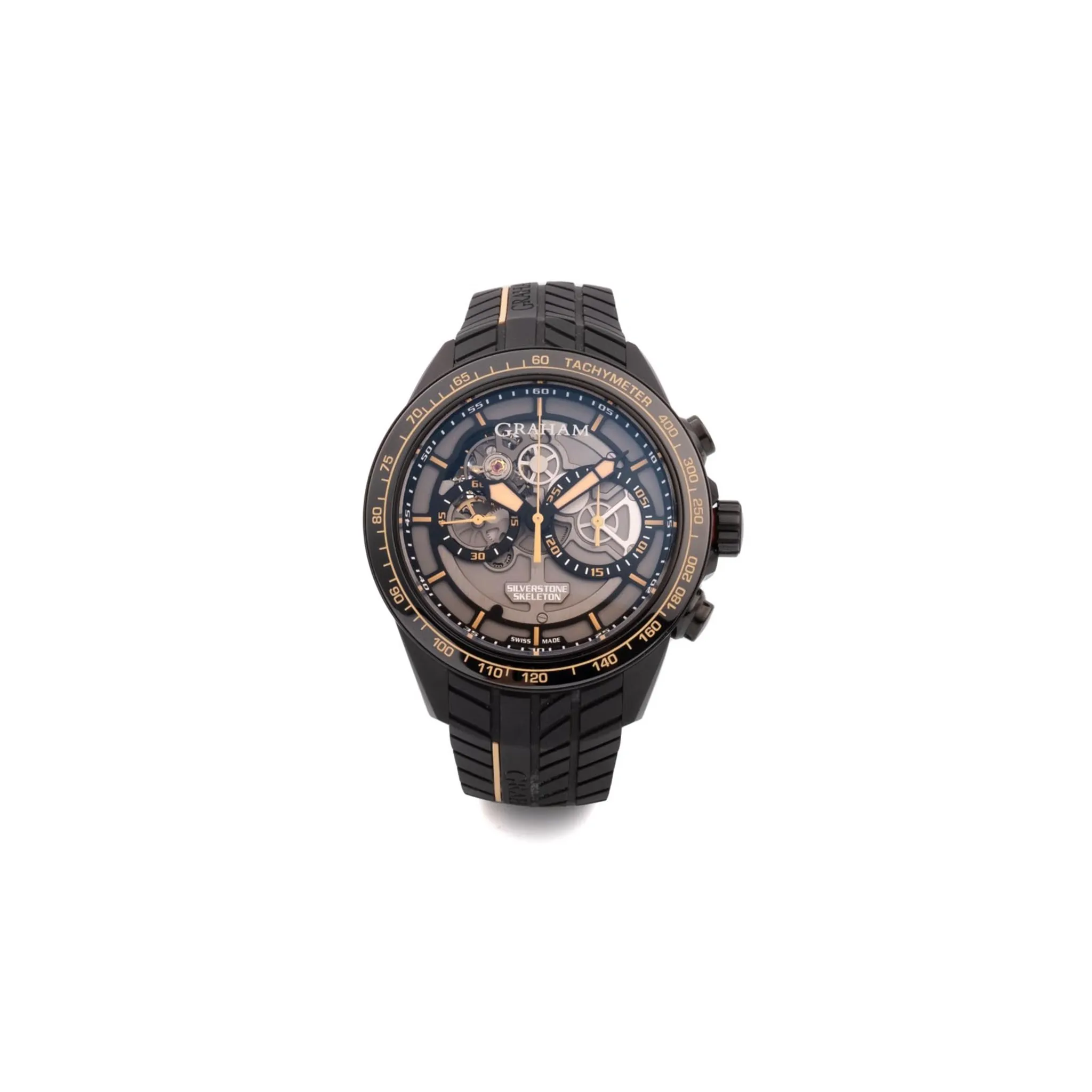 Graham Silverstone 48mm Silver Skeletonized