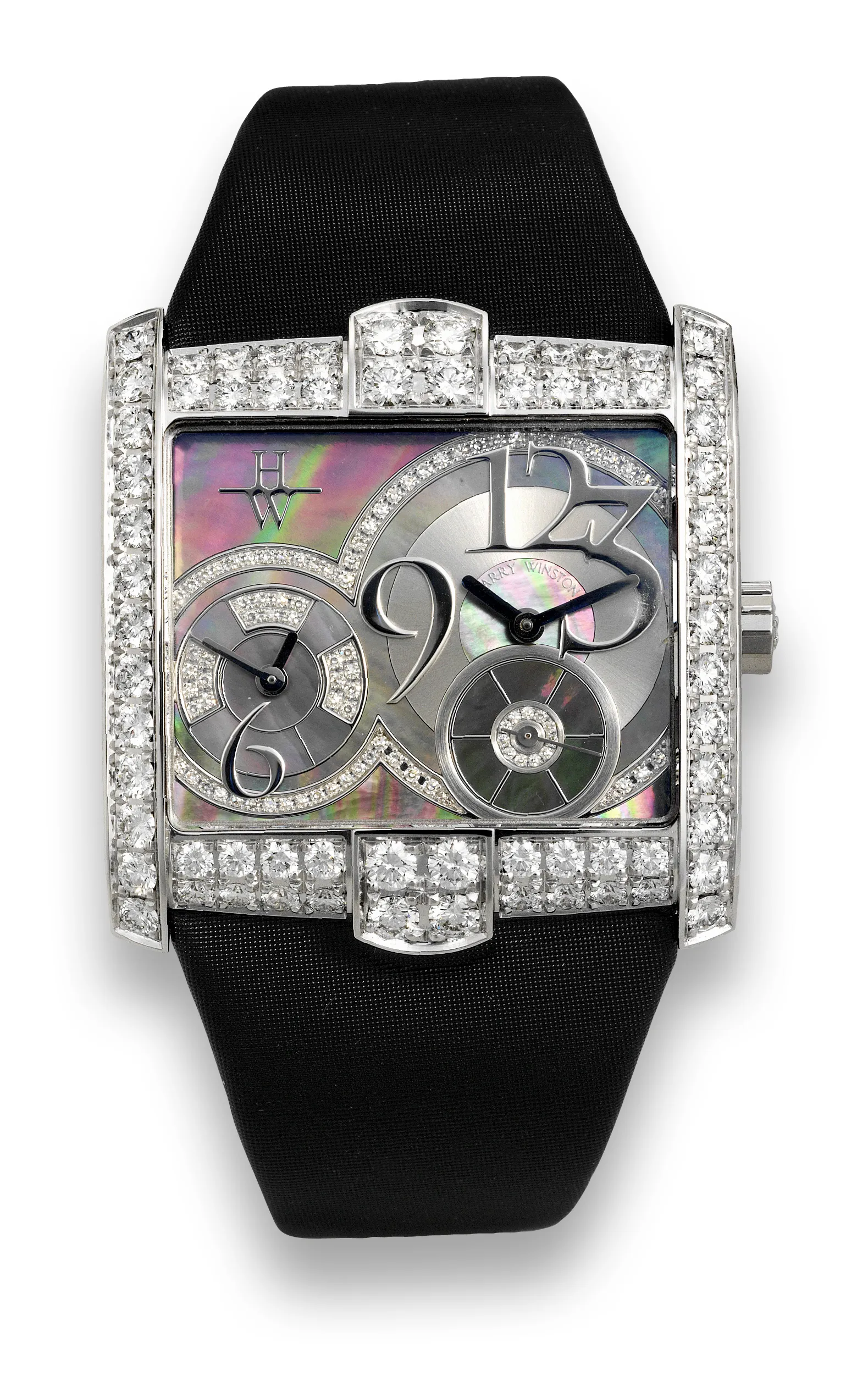 Harry Winston 350/LQTZW 36mm White gold Mother-of-pearl