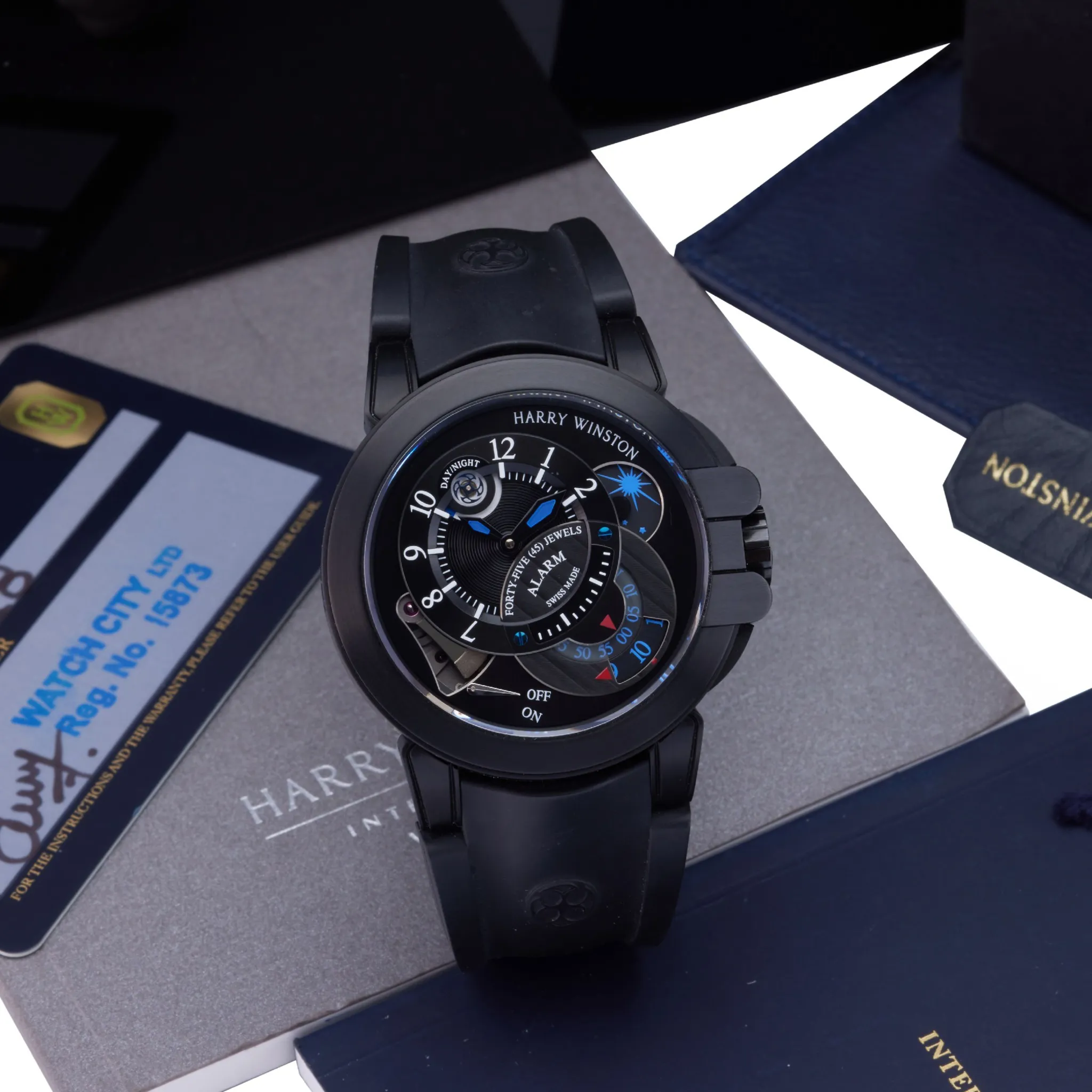 Harry Winston Ocean Project Z6 400-MMAC44ZK 44mm Stainless steel Black