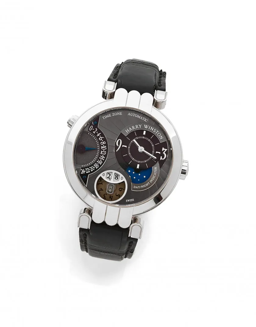 Harry Winston Opus 200/MATZ41W 41mm White gold Gray and Black