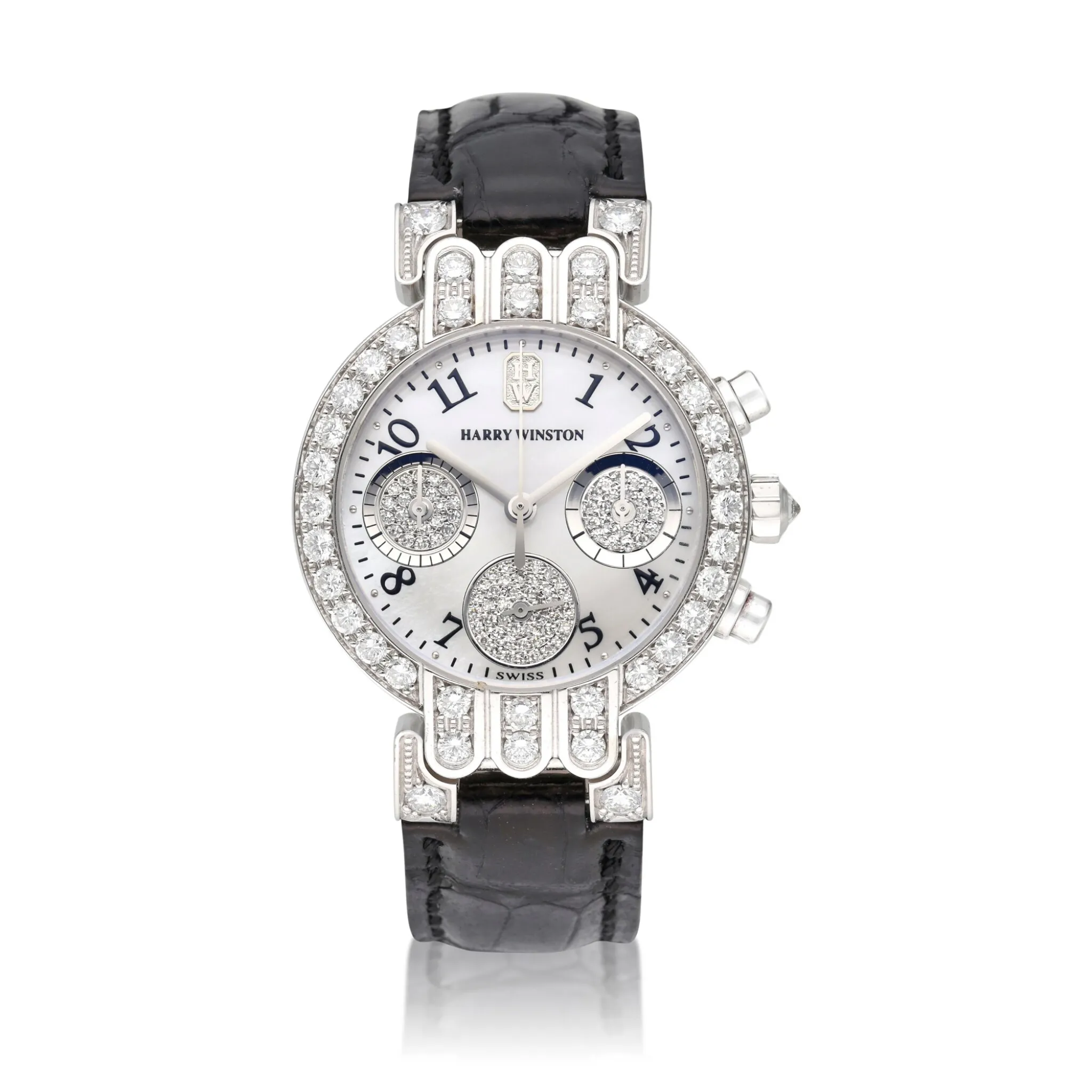 Harry Winston Premier 2000UCQ32W 32mm White gold Mother-of-pearl