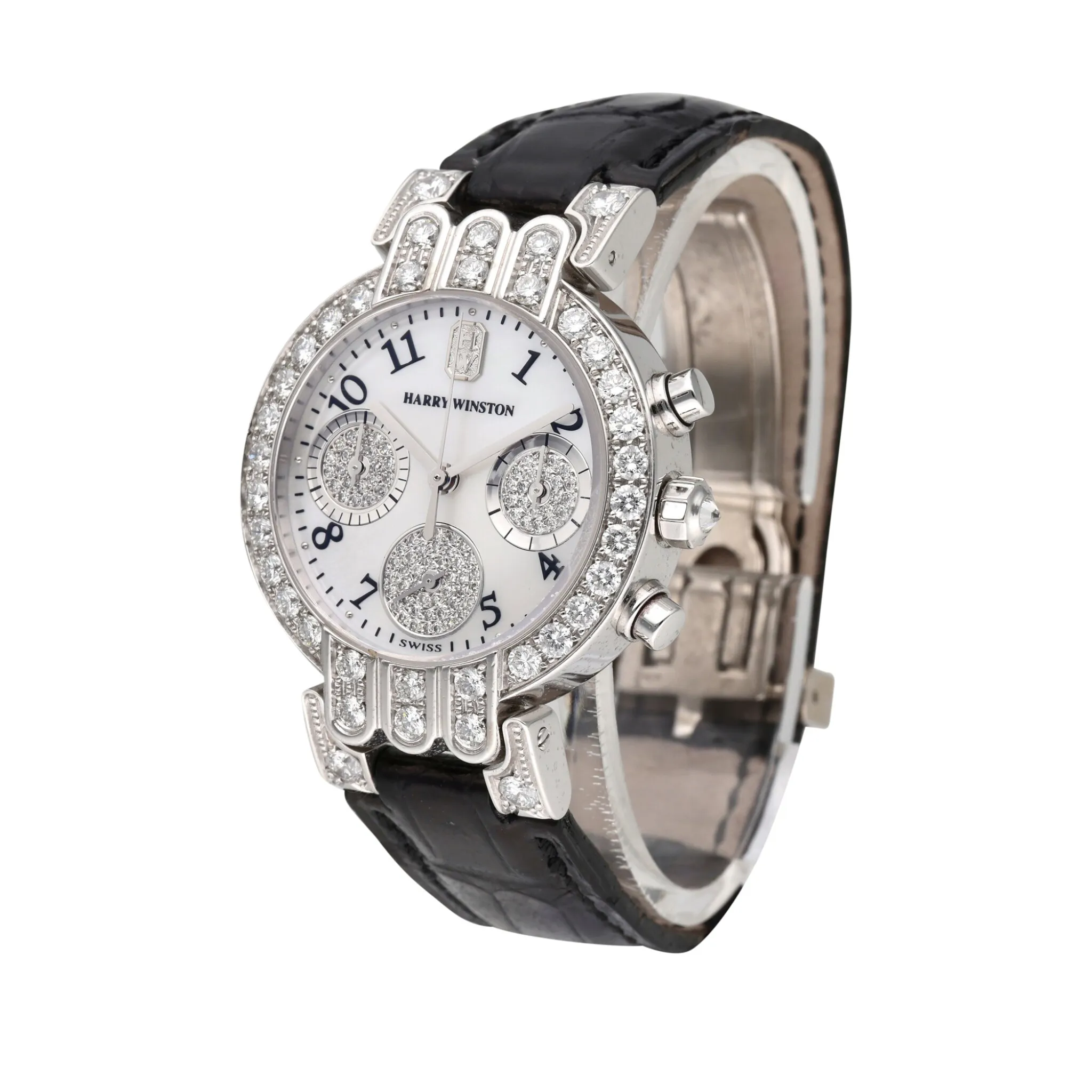 Harry Winston Premier 2000UCQ32W 32mm White gold Mother-of-pearl 1