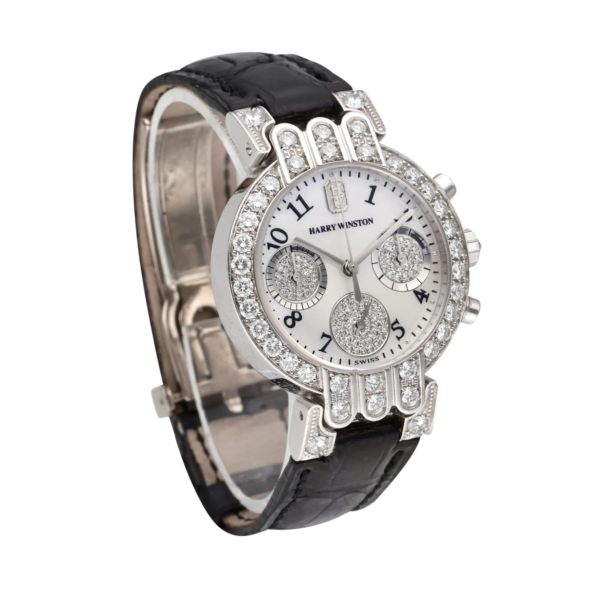 Harry Winston Premier 2000UCQ32W 32mm White gold Mother-of-pearl 2