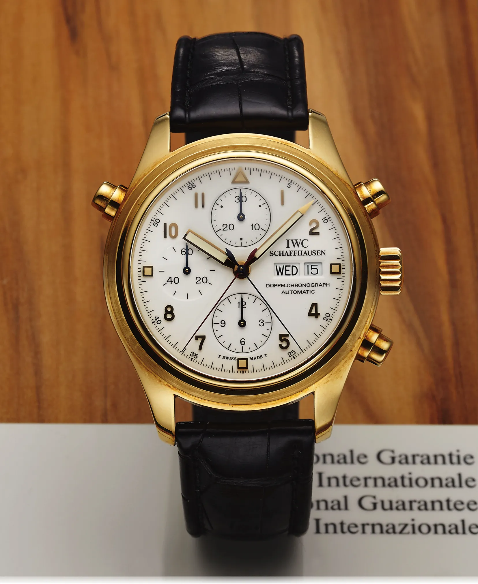 IWC 3713 42mm Yellow gold White