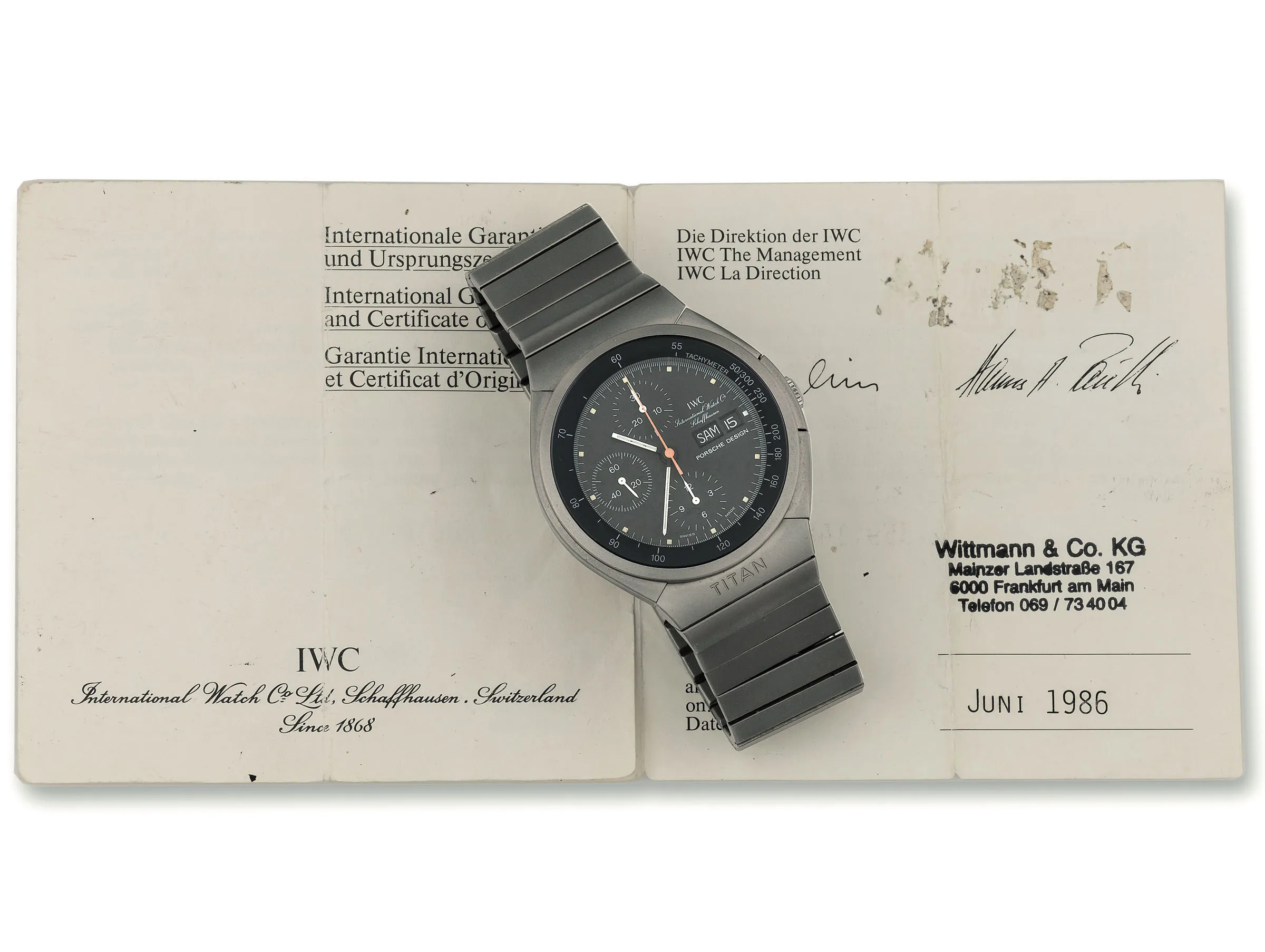 IWC Porsche Design 3700 nullmm Titanium Black