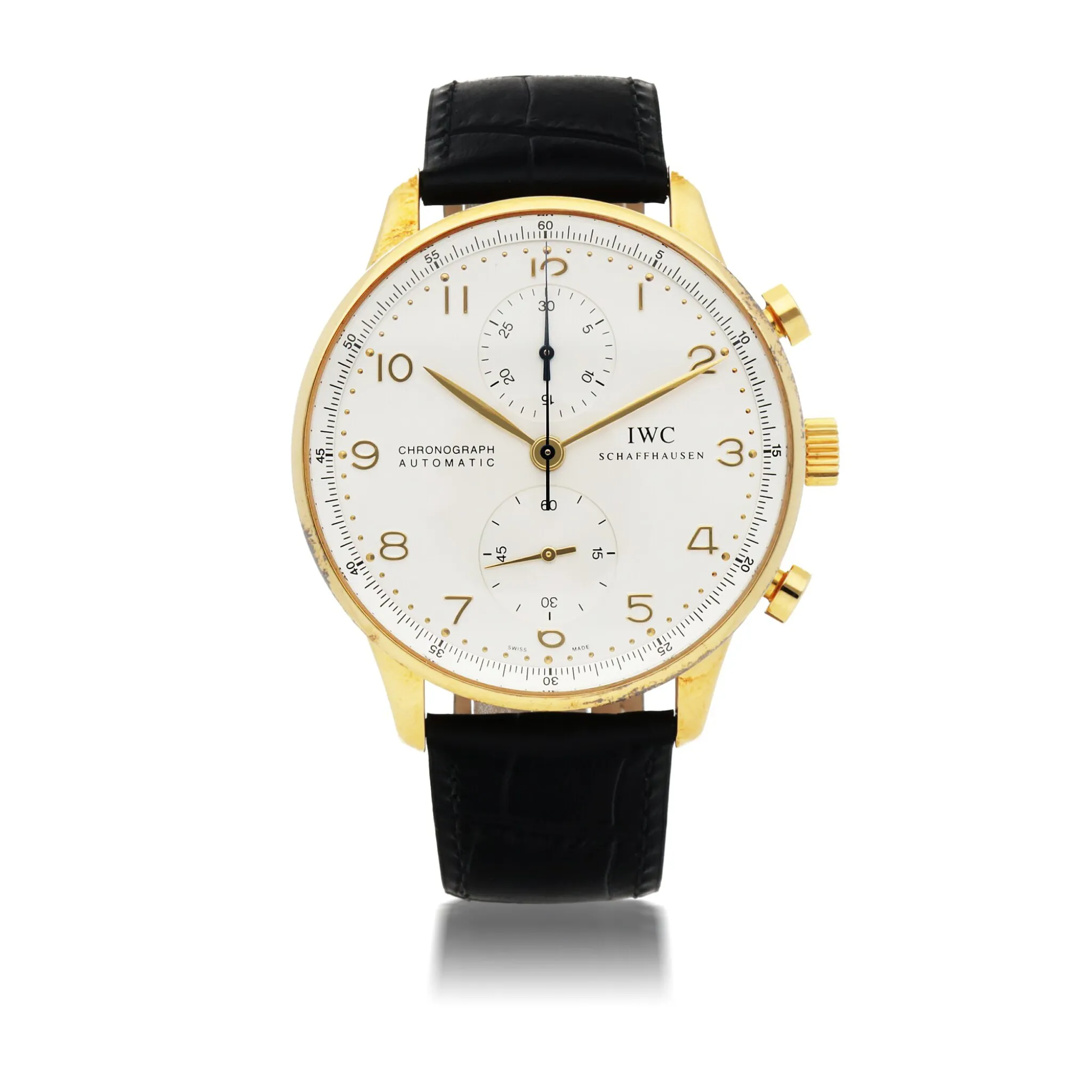 IWC Portugieser 371416 41mm Yellow gold Silver