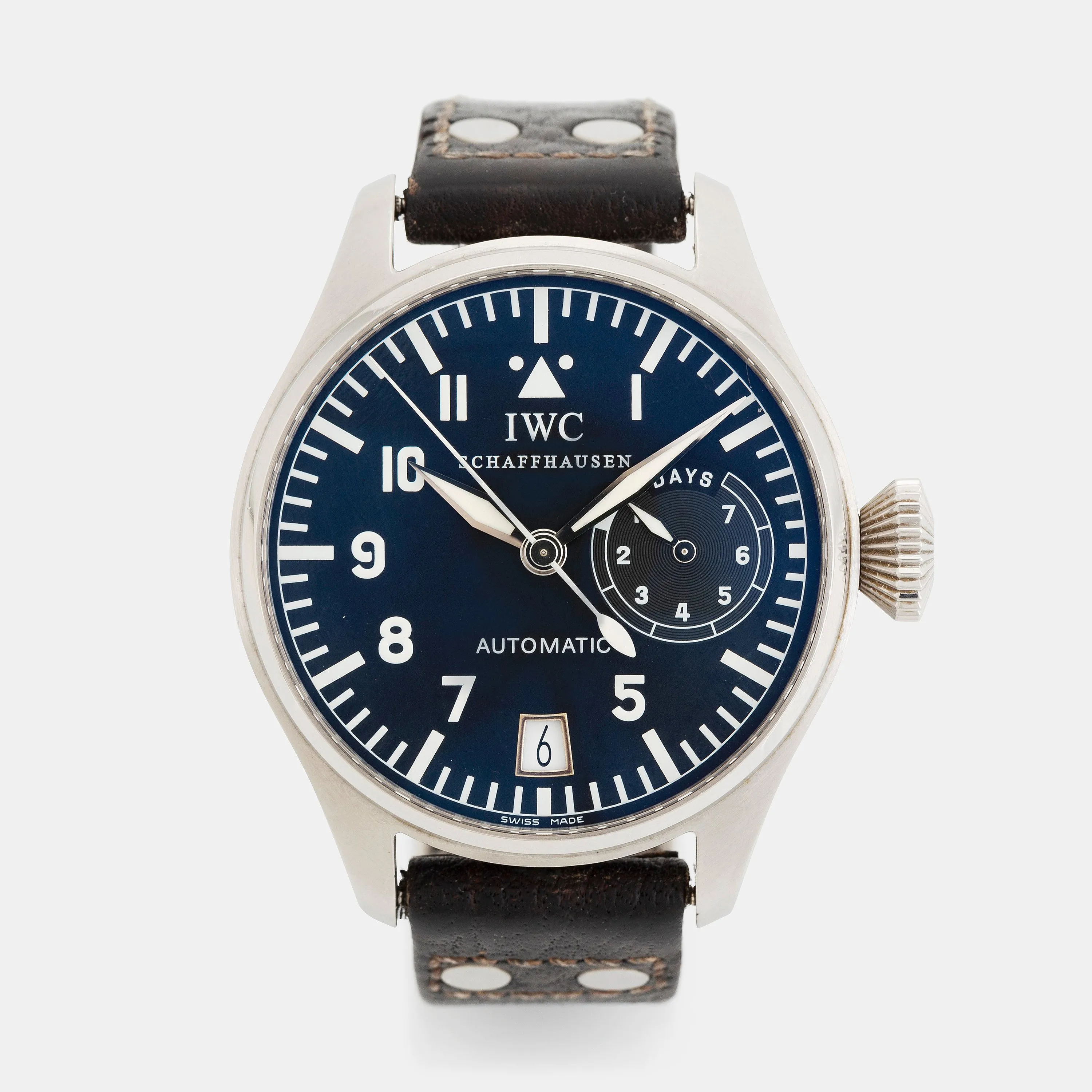 IWC Big Pilot IW500201 46mm Stainless steel Blue