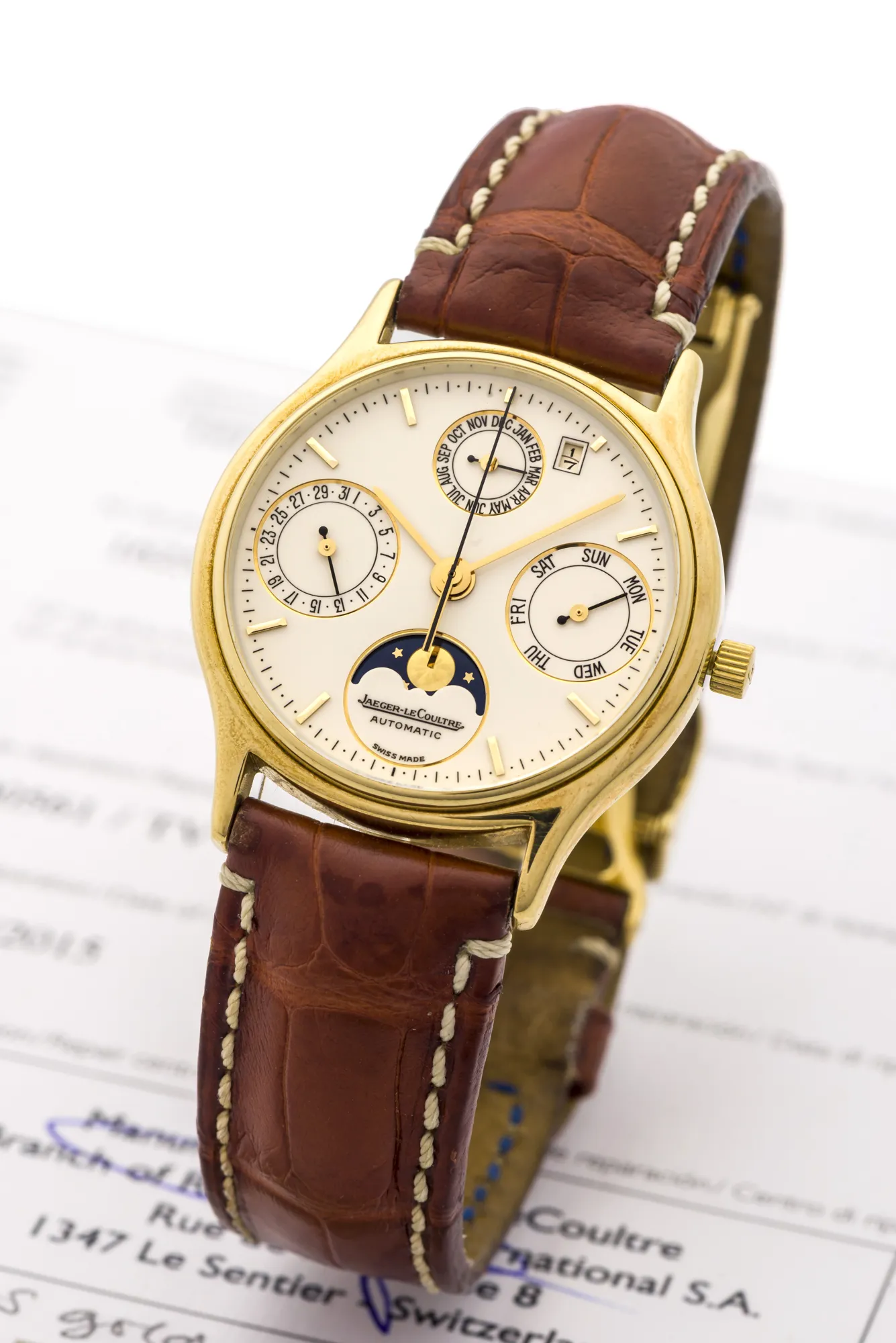 Jaeger-LeCoultre 141.140.1 33mm Yellow gold Cream