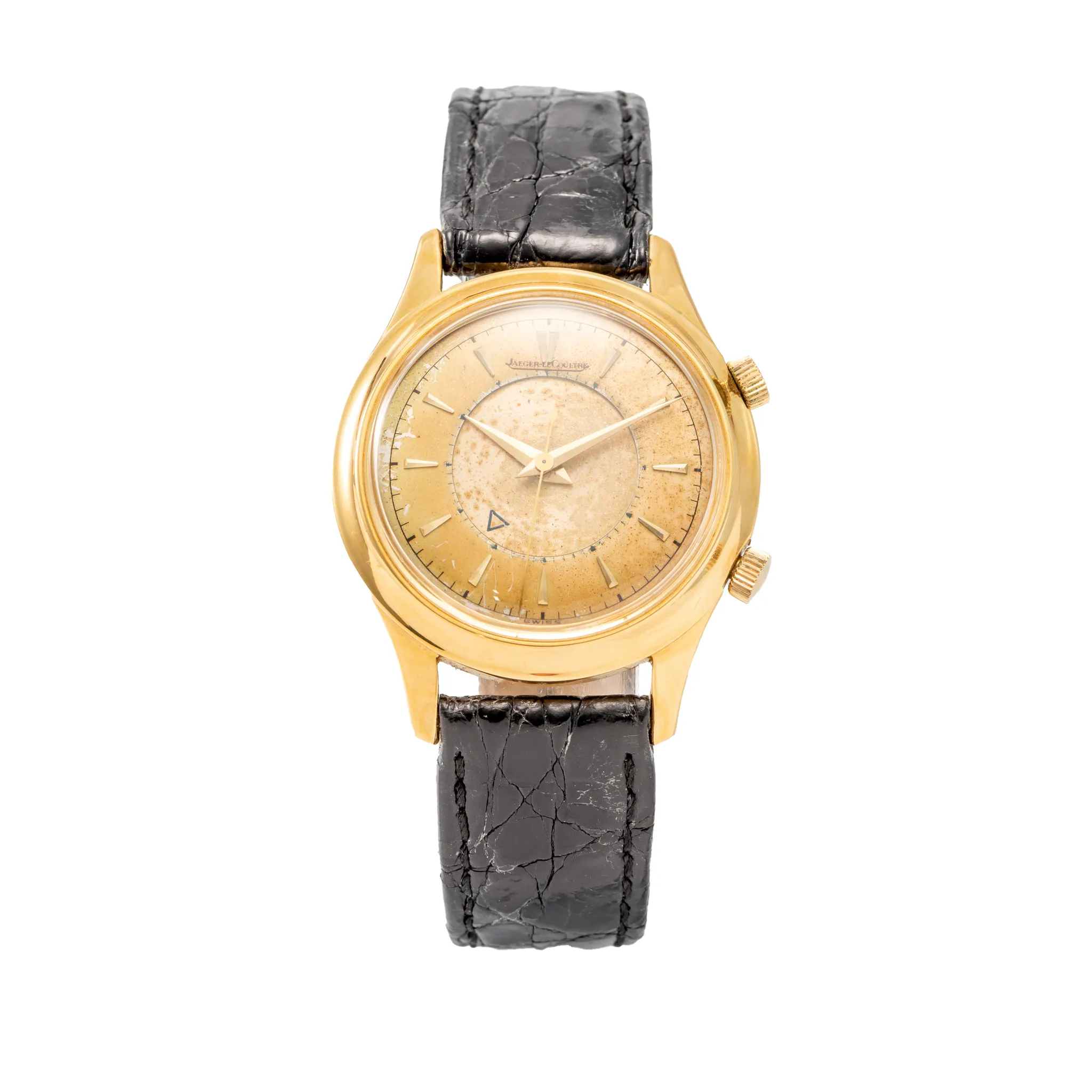 Jaeger-LeCoultre Memovox 37mm Yellow gold Champagne