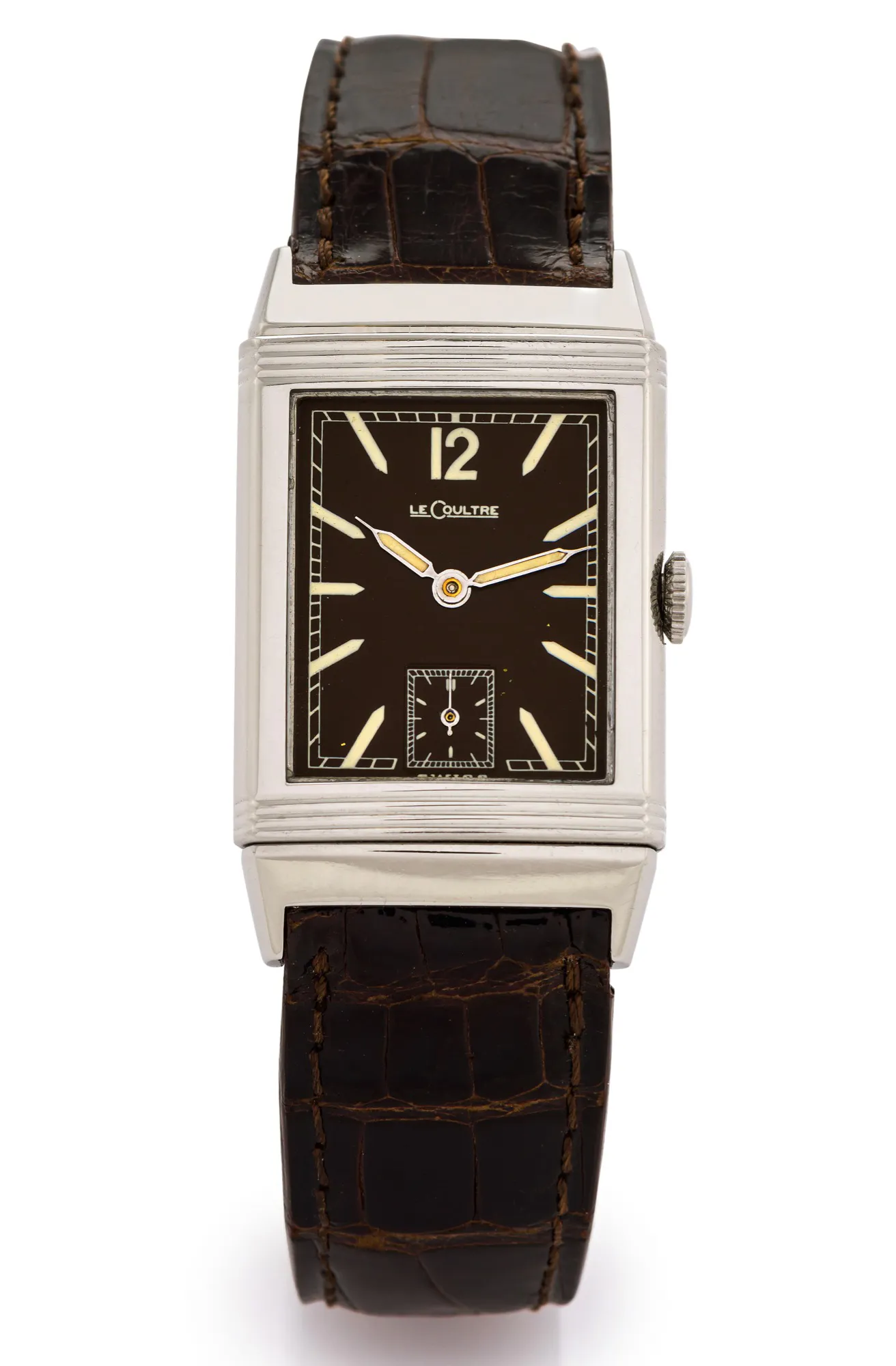 Jaeger-LeCoultre Reverso 201 23mm Stainless steel Brown