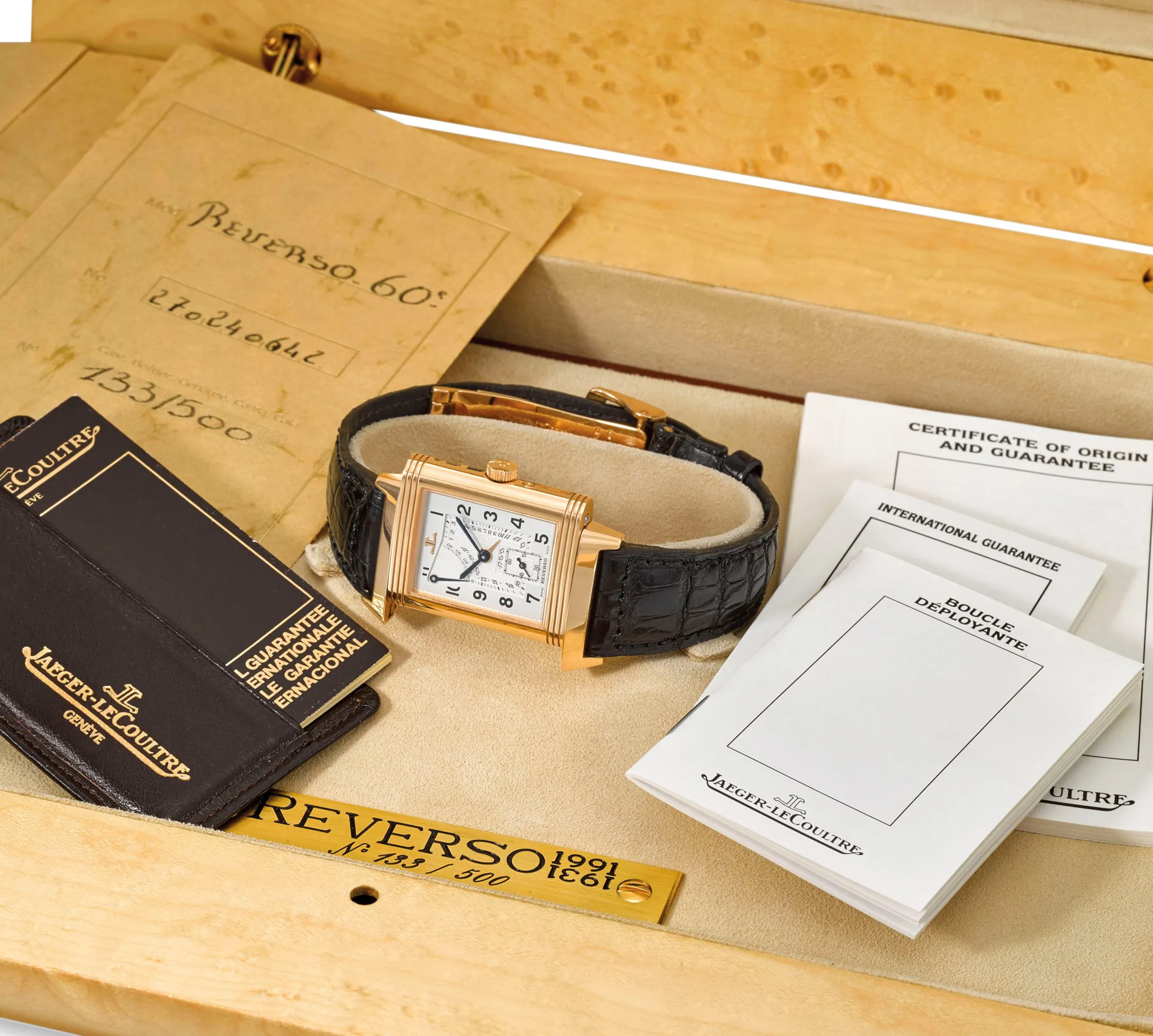 Jaeger-LeCoultre Reverso 270.2.64 26mm 18k pink gold Silver