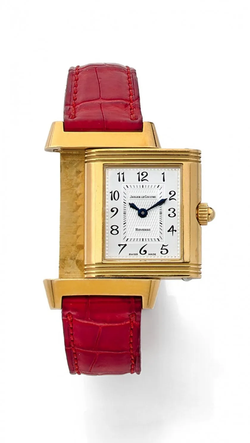 Jaeger-LeCoultre Reverso 266.1.44 23mm Yellow gold and Diamond Silver