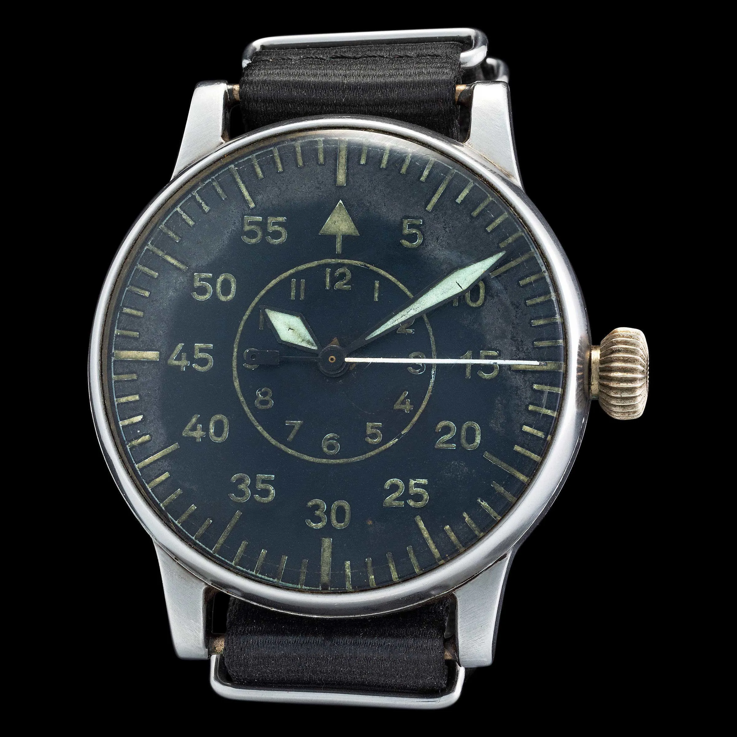 A. Lange & Söhne Pilot 127-560-A-1 55mm Stainless steel Black