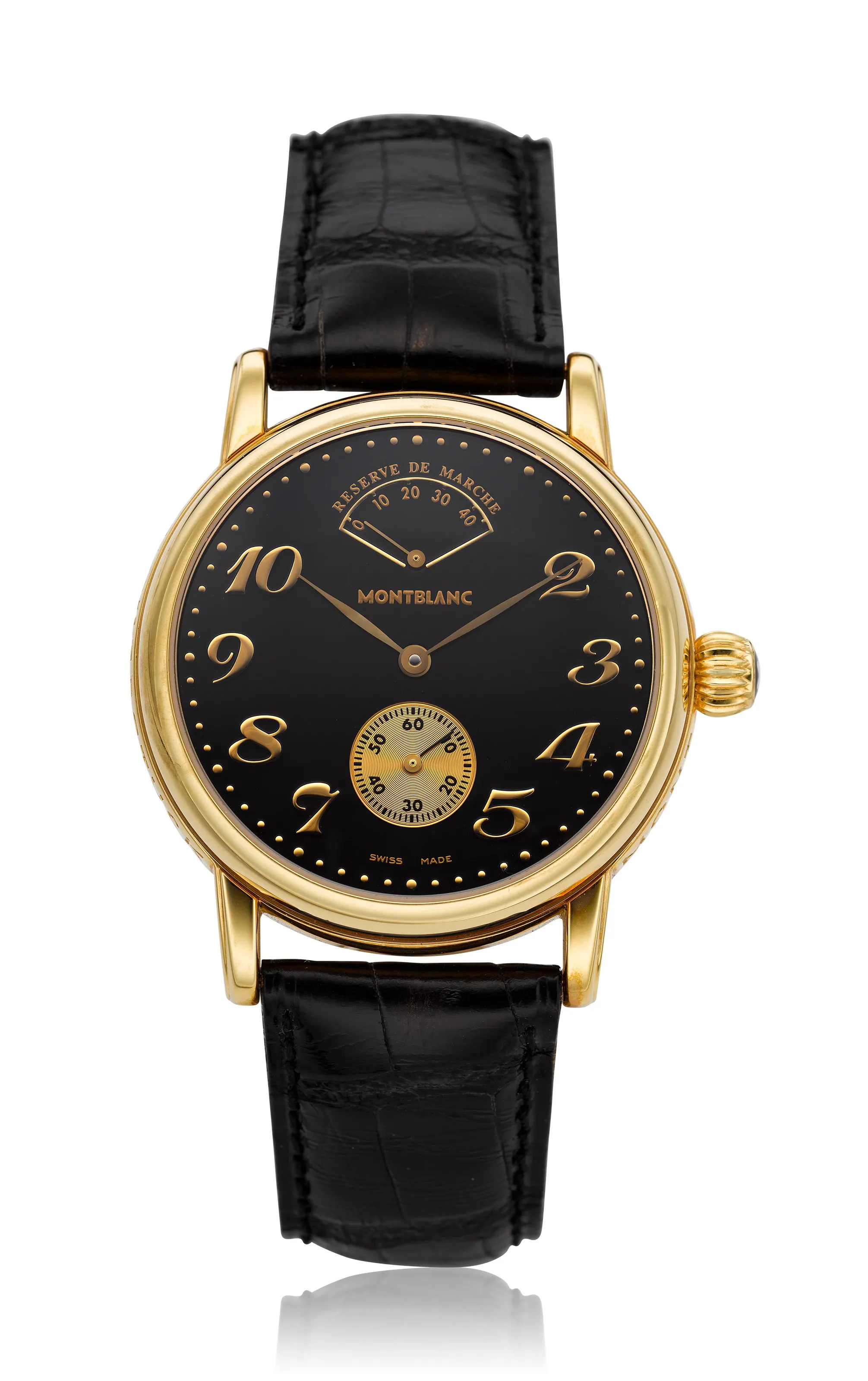 Montblanc 7007 36mm Yellow gold Black