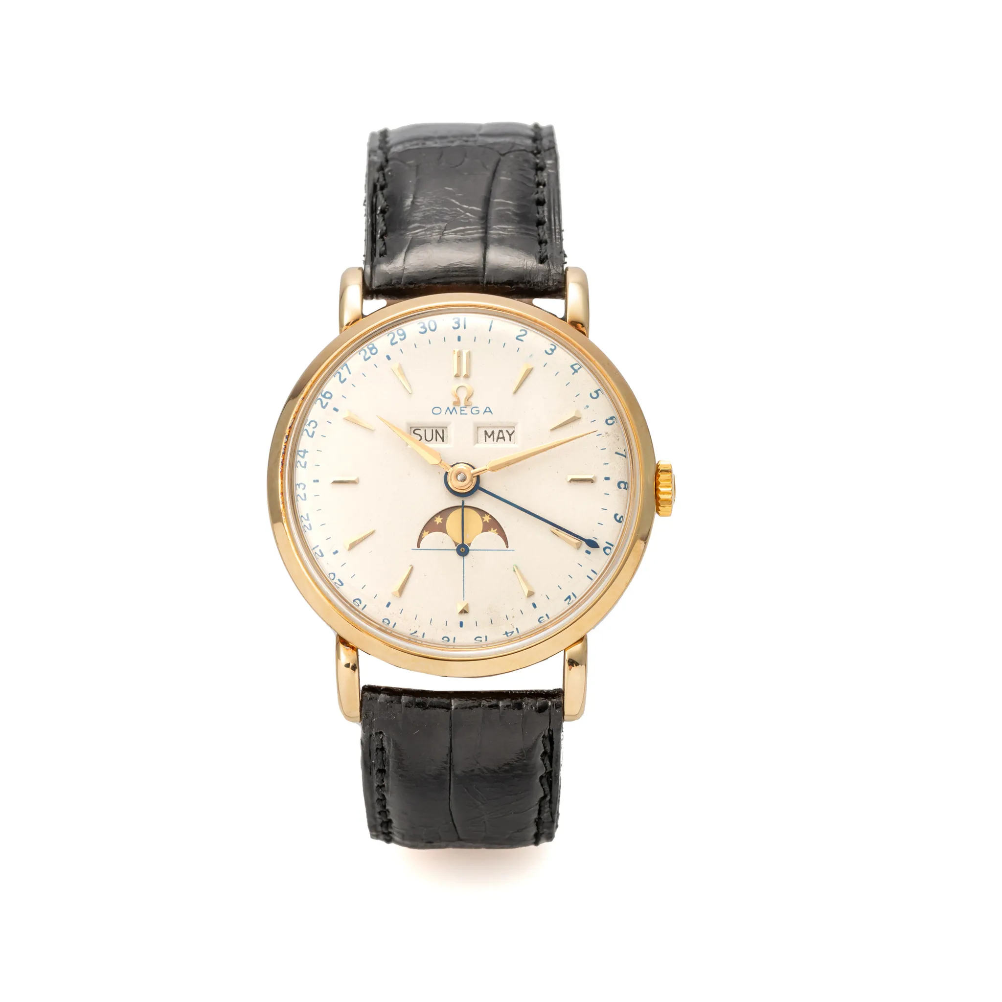 Omega Cosmic 2473 35mm Yellow gold Silver