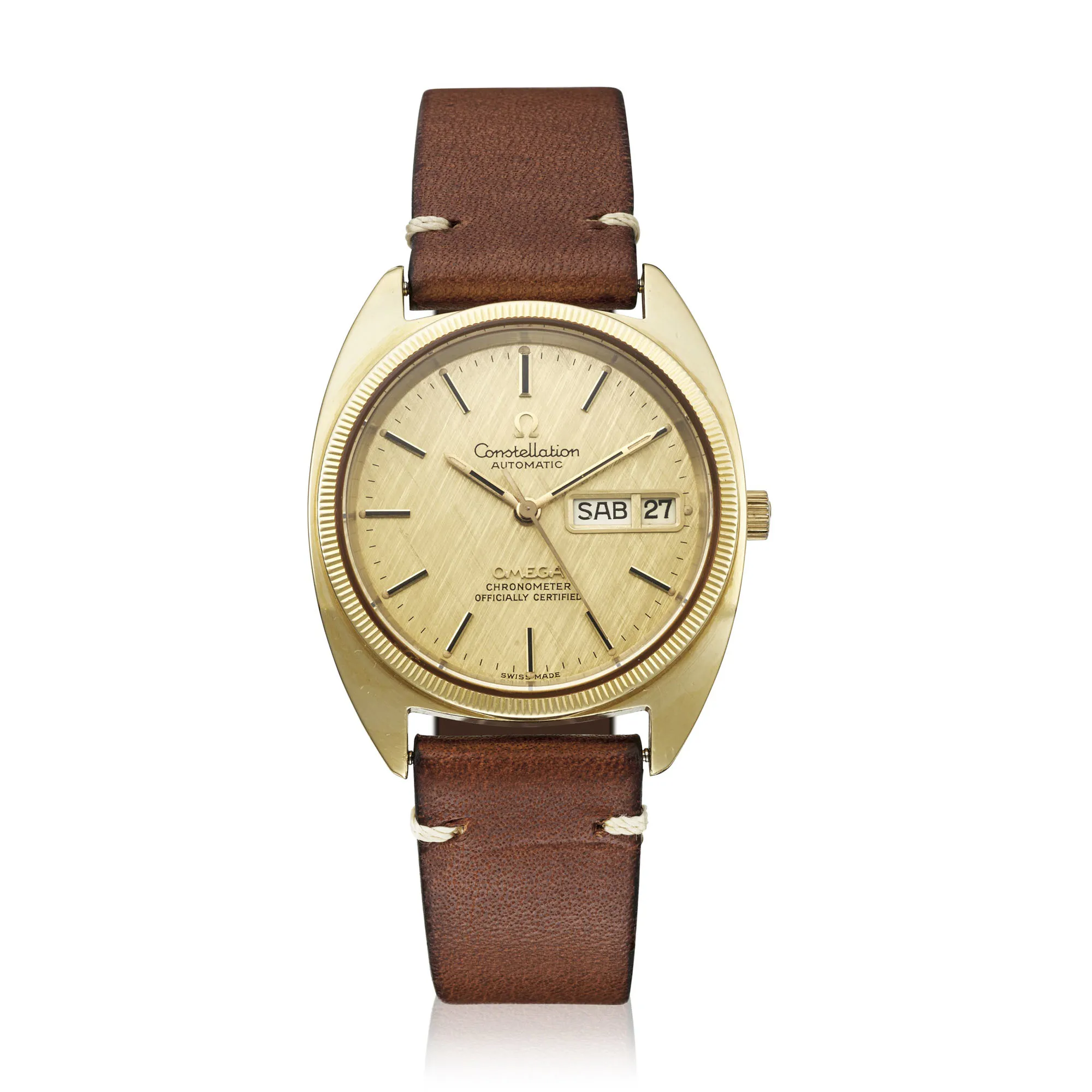 Omega Constellation Day-Date 168.0057 36mm Yellow gold Champagne