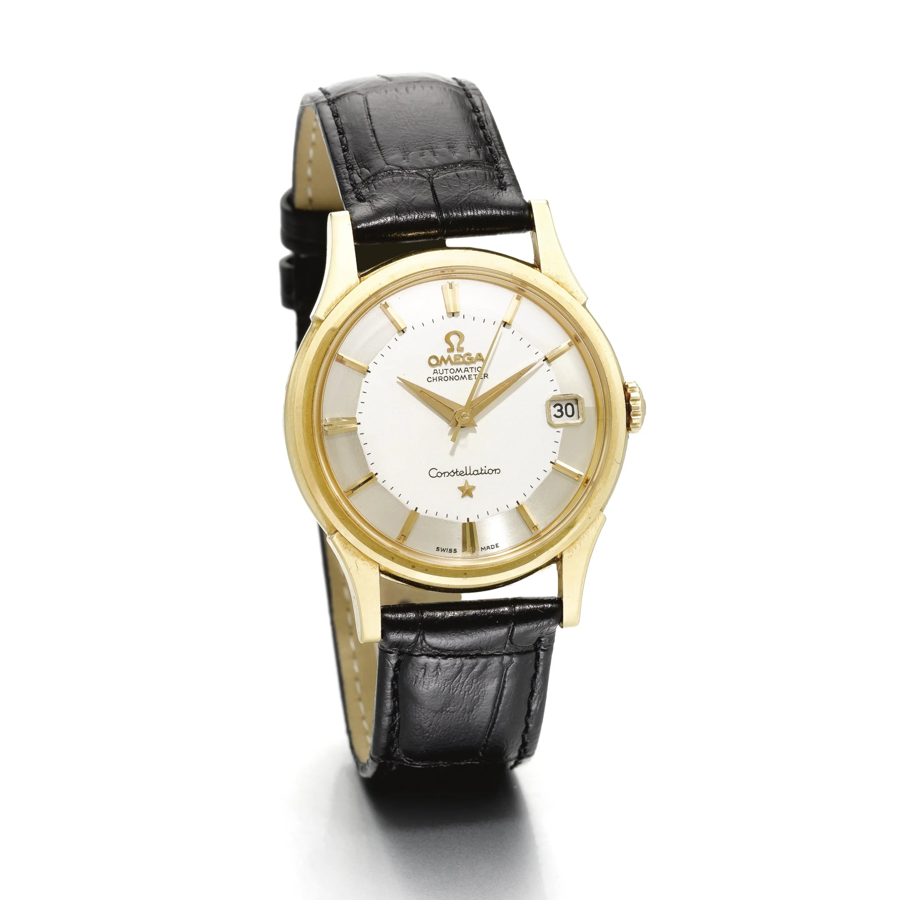 Omega Constellation 34mm Yellow gold Silver