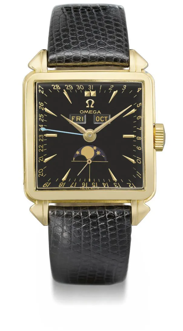 Omega Cosmic OT 3944 33mm Yellow gold Black