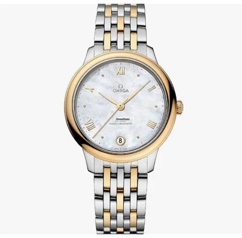 Omega De Ville 434.20.34.20.05.002 34mm Yellow gold and Stainless steel White