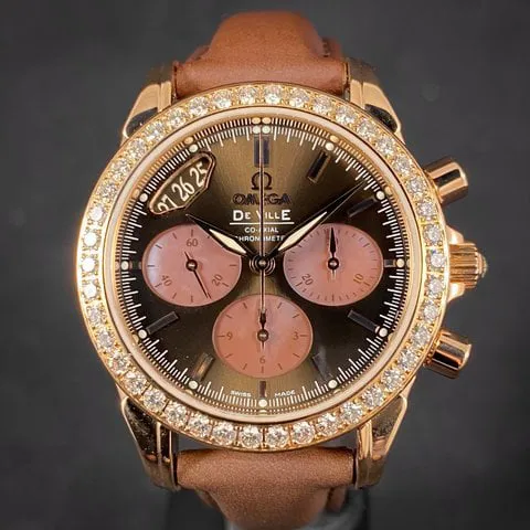 Omega De Ville Co-Axial 4677.60.37 35mm Rose gold Brown