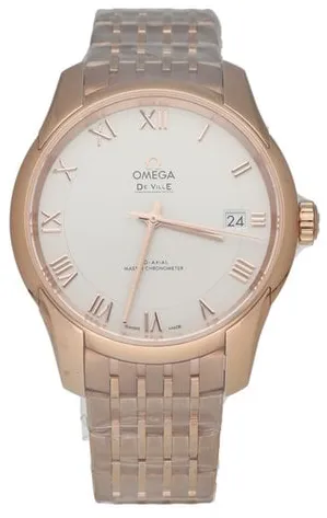 Omega De Ville 433.50.41.21.02.001 41mm Rose gold Silver