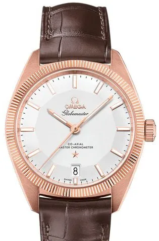 Omega Globemaster 130.53.39.21.02.001 39mm Rose gold Silver