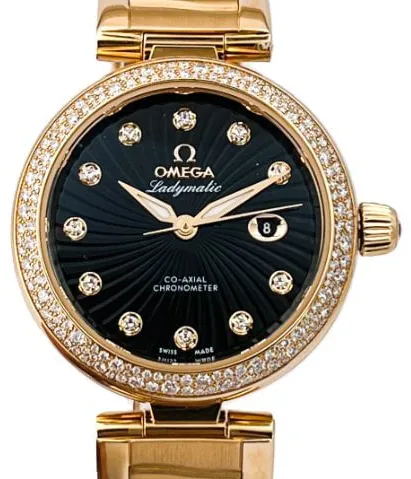 Omega De Ville 425.65.34.20.51.002 34mm Yellow gold Black