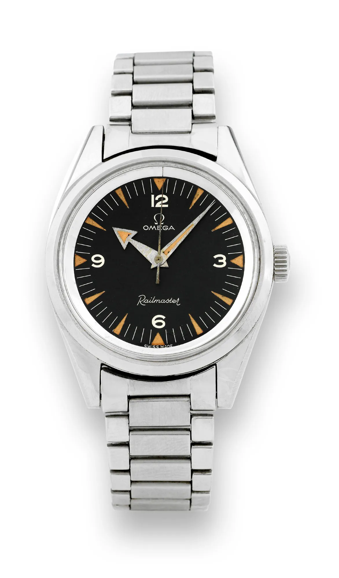 Omega Railmaster 2914-3 38mm Stainless steel Black