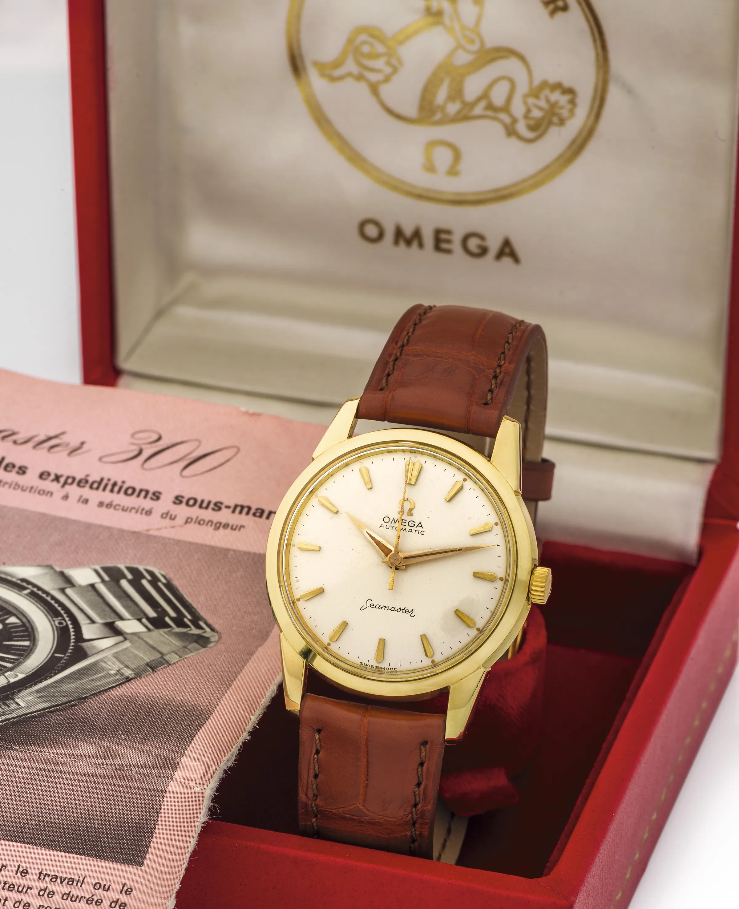 Omega Seamaster 14.704 35mm Yellow gold Silver