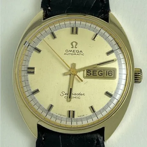 Omega Seamaster 166.036 36mm Yellow gold and Stainless steel Champagne