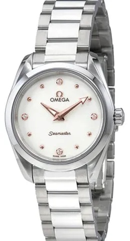 Omega Aqua Terra 220.10.28.60.54.001 28mm Stainless steel White