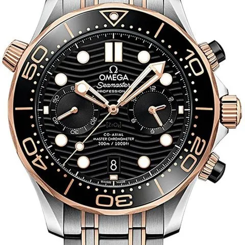 Omega Seamaster Diver 300M 210.20.44.51.01.001 44mm Yellow gold and Stainless steel Black