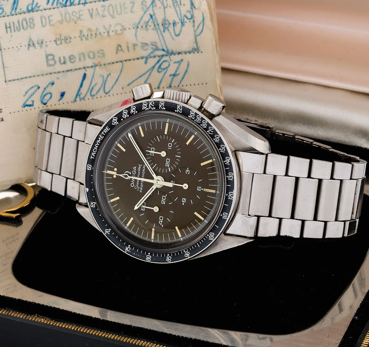 Omega Speedmaster ST 42mm Stainless steel Black