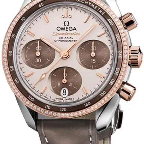 Omega Speedmaster 324.28.38.50.02.002 38mm Yellow gold and Stainless steel Brown