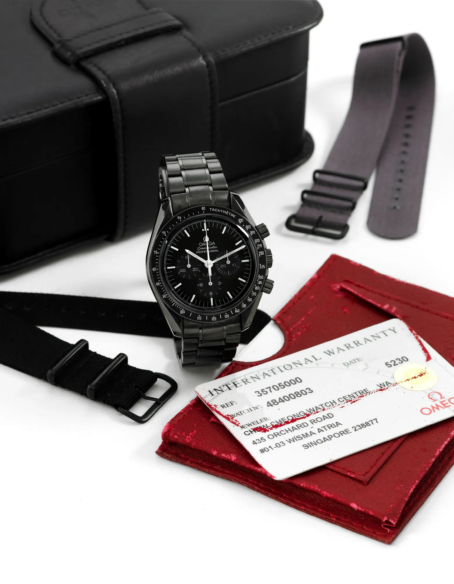 Omega Speedmaster ST 42mm Stainless steel Black