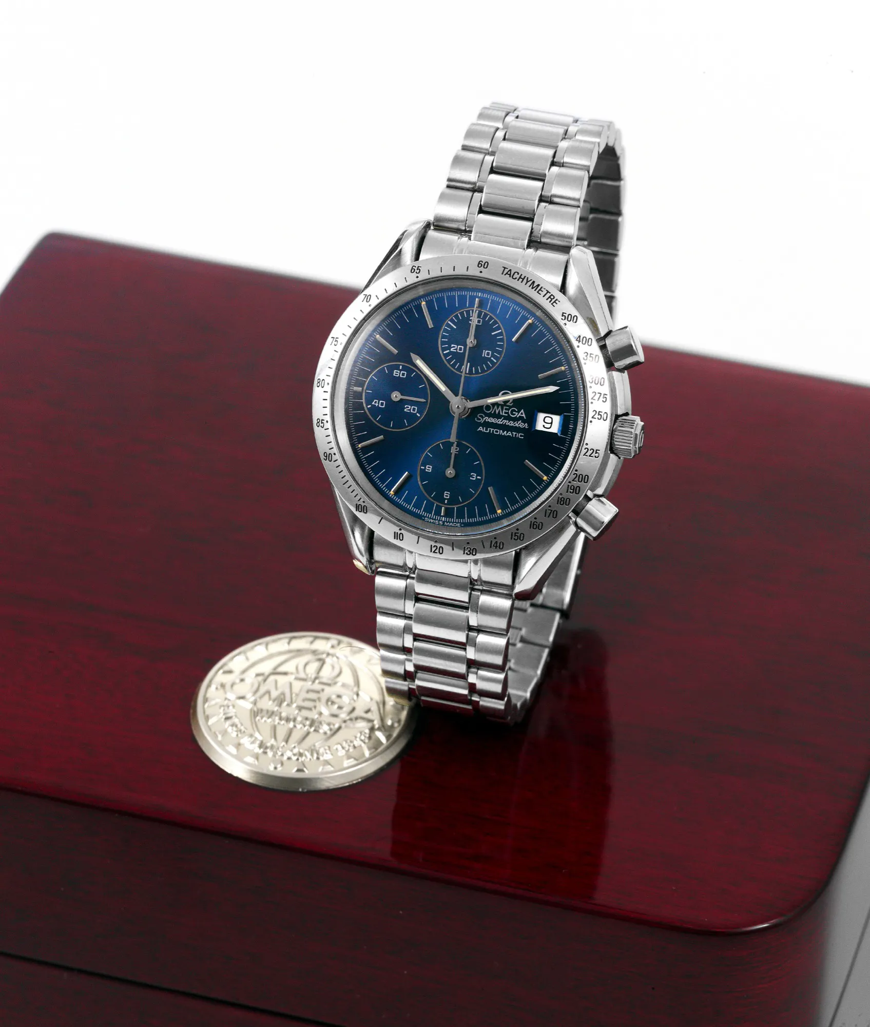 Omega Speedmaster 375.0043 39mm Stainless steel Blue