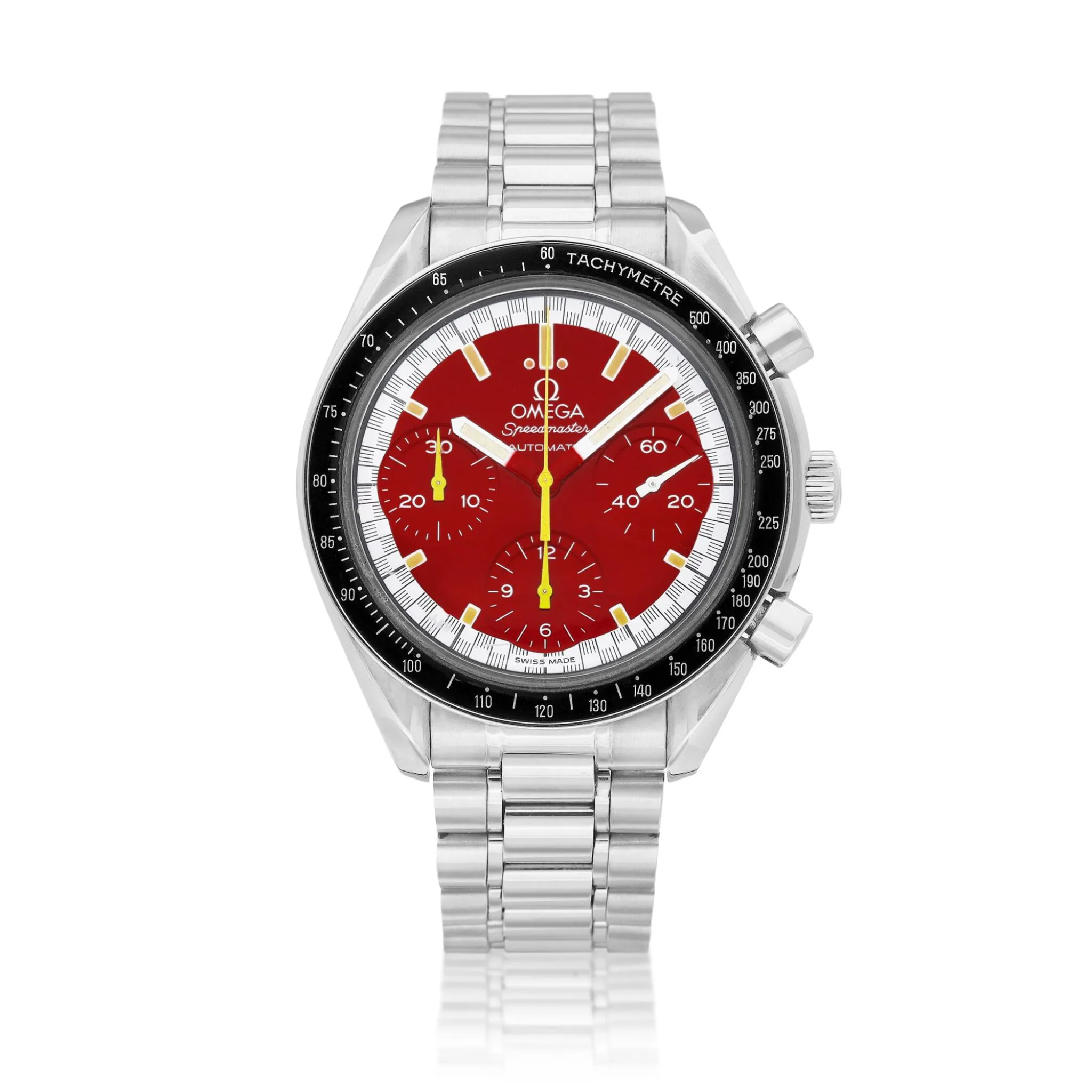 Omega Speedmaster Reduced 3810.61.41 39mm Stainless steel Red