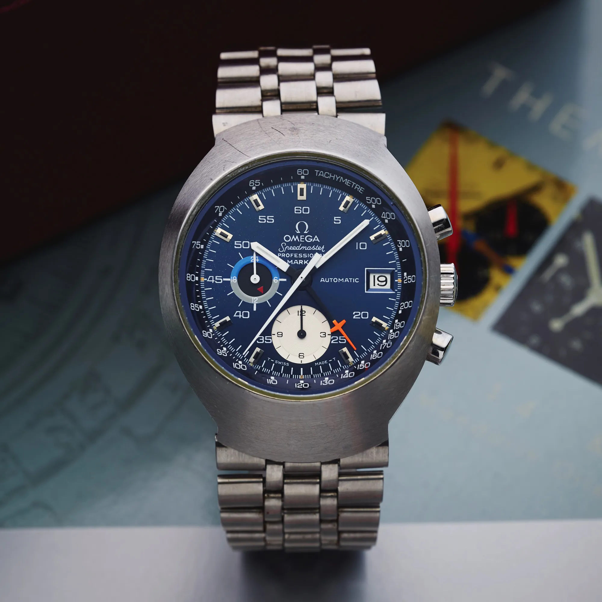 Omega Speedmaster Mark II ST 40mm Stainless steel Blue