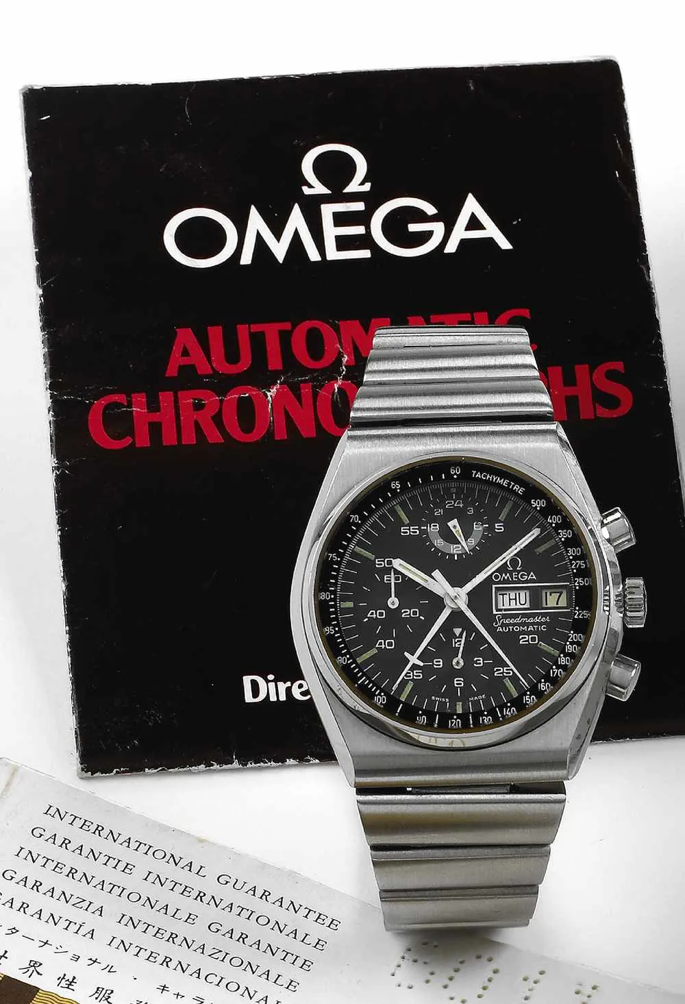 Omega Speedmaster ST 42mm Stainless steel Black