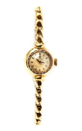 Omega 17mm Yellow gold Silver