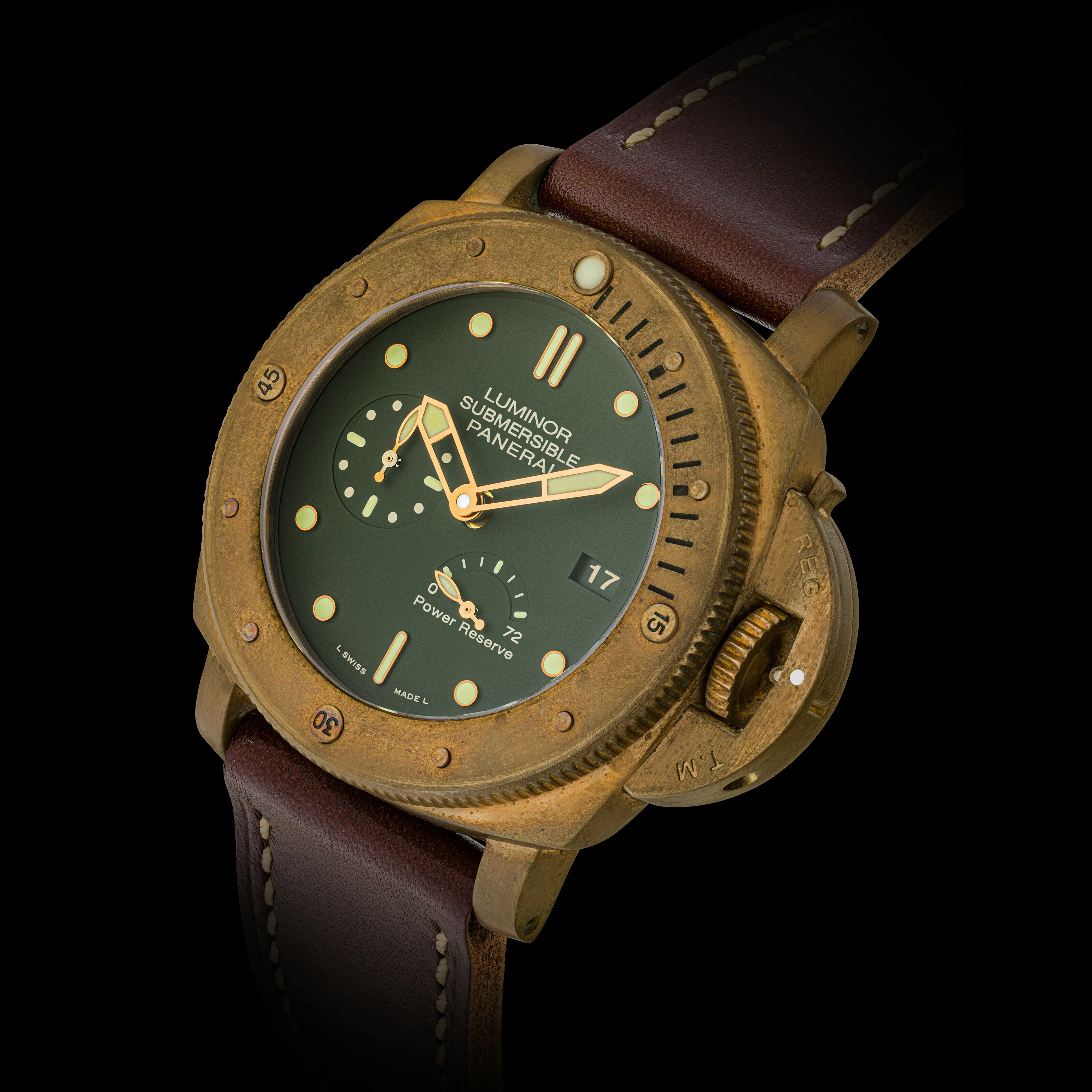 Panerai Submersible PAM 00507 47mm Bronze and Titanium Green