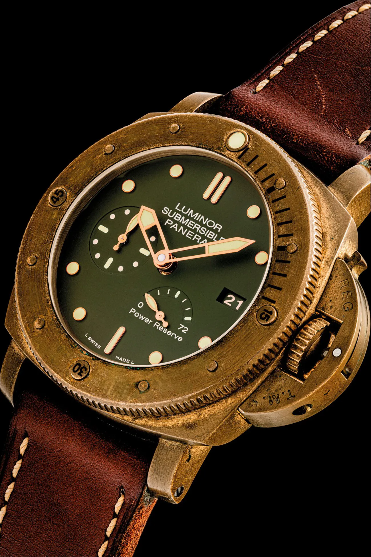 Panerai Submersible PAM 00507 47mm Bronze Green