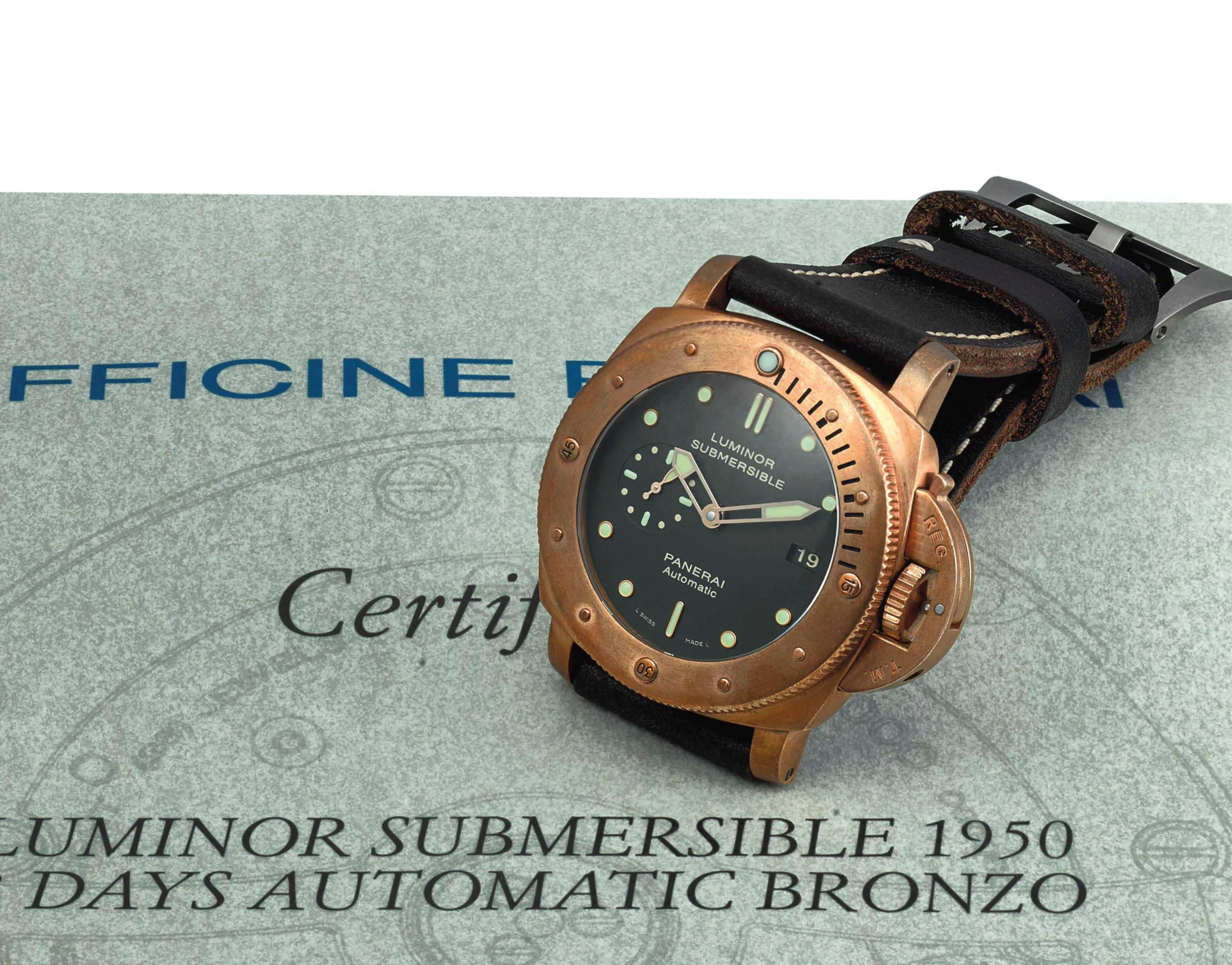 Panerai Luminor Submersible PAM 00382 47mm Bronze Green