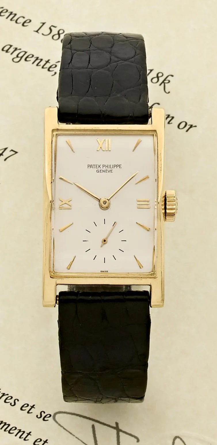 Patek Philippe 1588 23mm Yellow gold Silver