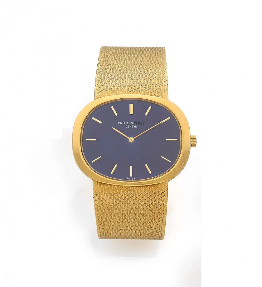 Patek Philippe 3583-1 34mm Yellow gold Blue